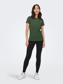 ONLY Solid color training top -Black Forest - 15281098