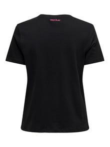 ONLY Normal geschnitten Rundhals T-Shirt -Black - 15281174