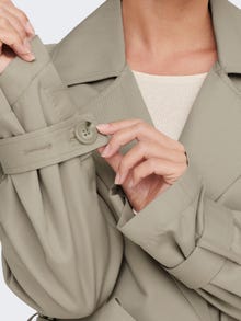 ONLY Solid color trenchcoat -Crockery - 15281187