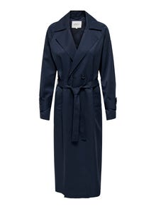 ONLY Solid color trenchcoat -Night Sky - 15281187