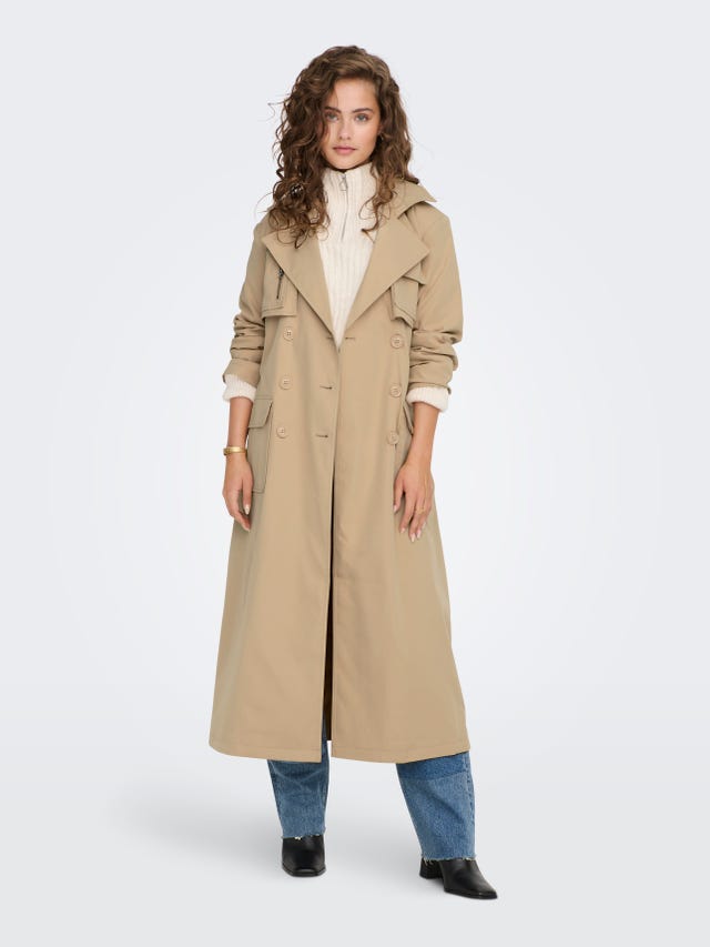 ONLY Long Trenchcoat with pockets - 15281191
