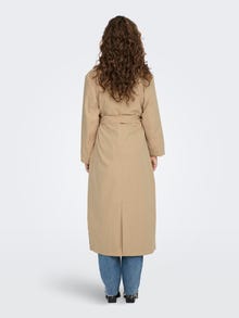 ONLY Long Trenchcoat with pockets -Ginger Root - 15281191