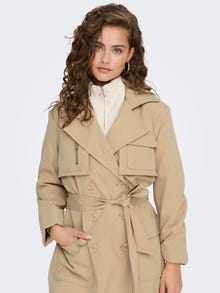ONLY Spread collar Coat -Ginger Root - 15281191