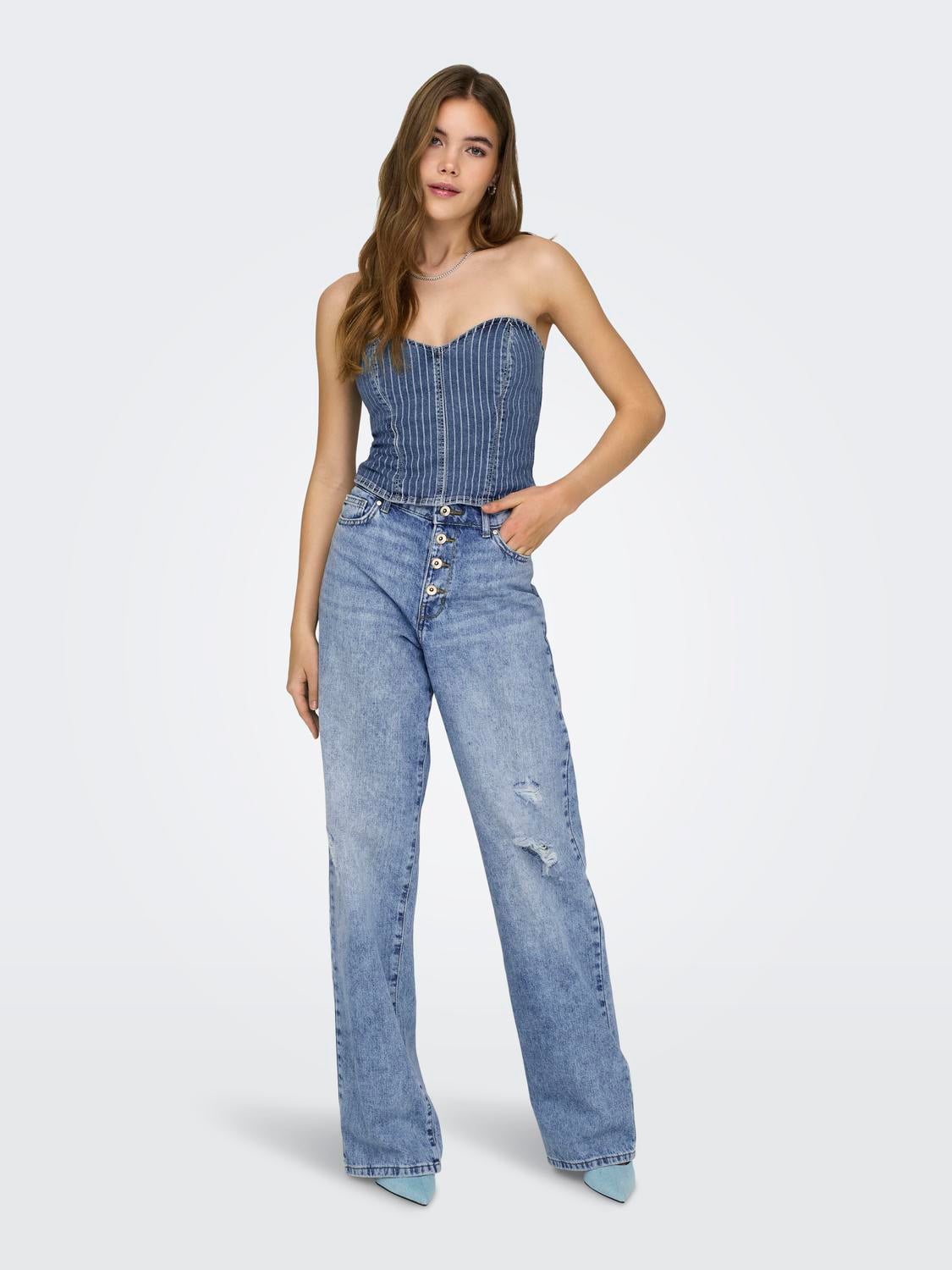 ONLMOLLY High waist Wide Leg Fit Jeans