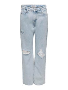 ONLY Straight Fit Regular waist Jeans -Light Blue Denim - 15281259
