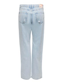 ONLY Straight Fit Regular waist Jeans -Light Blue Denim - 15281259