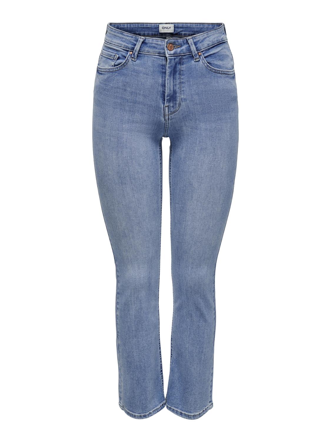ONLY ONLKenya Mid Waist Kick Flared Jeans -Light Blue Denim - 15281260