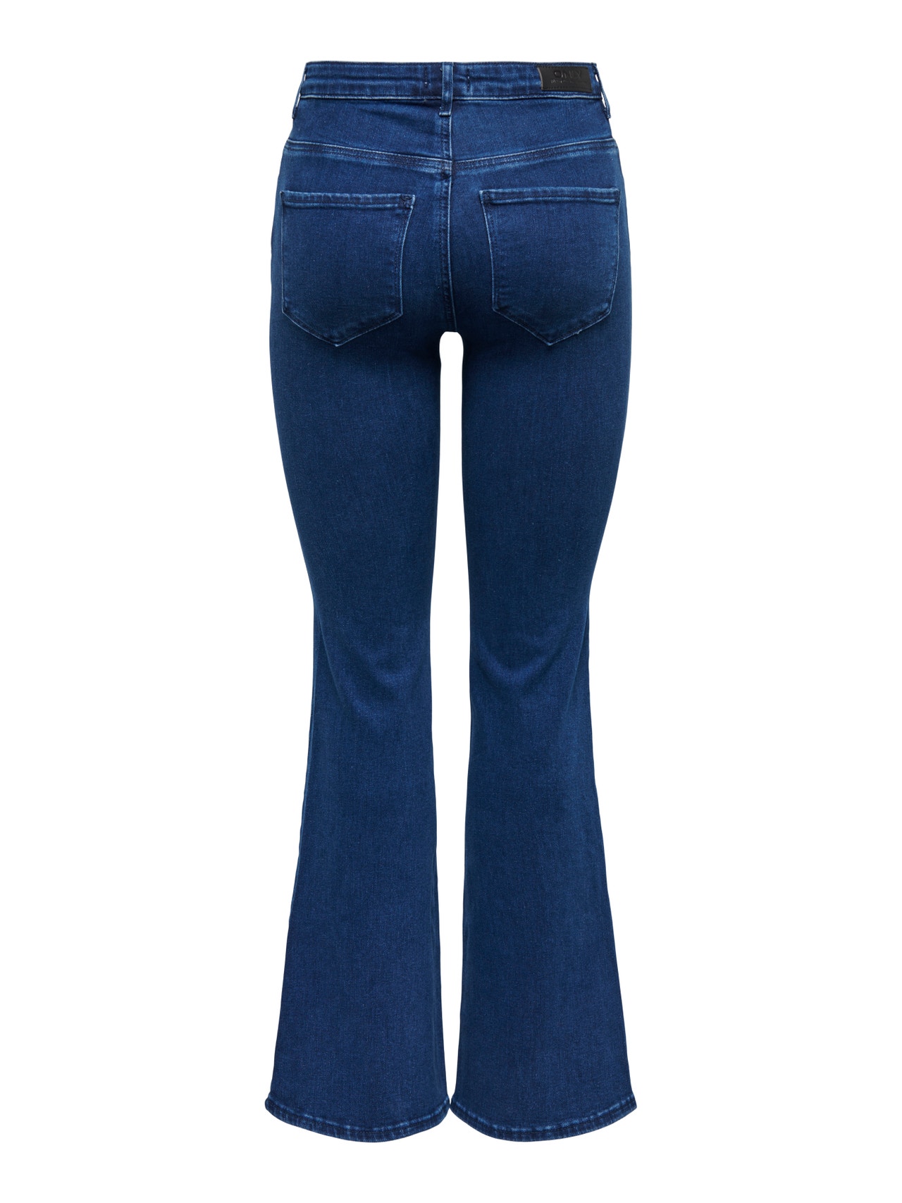 ONLY Retro Flared Fit High waist Jeans -Medium Blue Denim - 15281330
