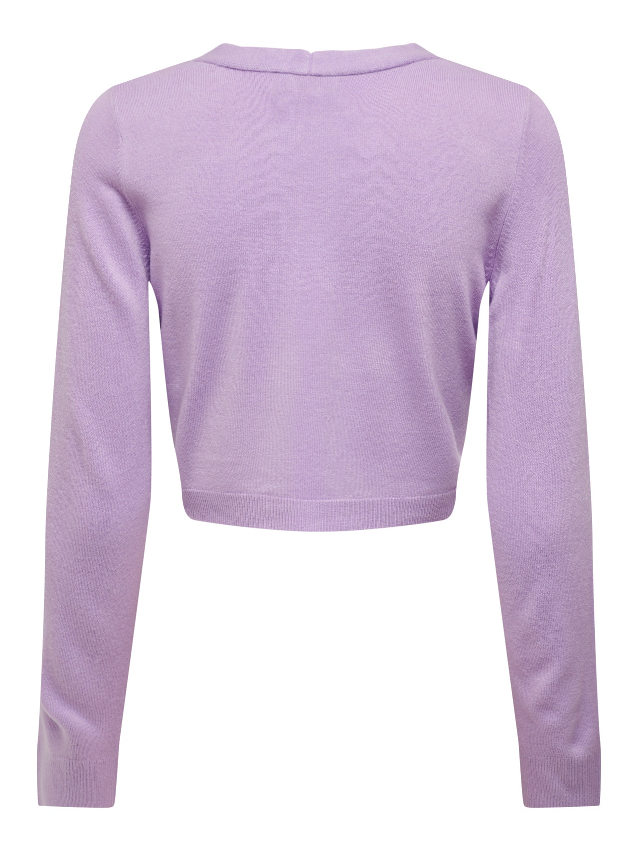 ONLY Cropped knitted pullover -Purple Rose - 15281420