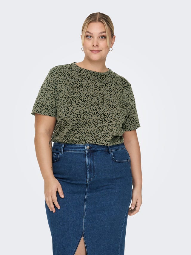 ONLY Curvy patterned T-shirt - 15281479