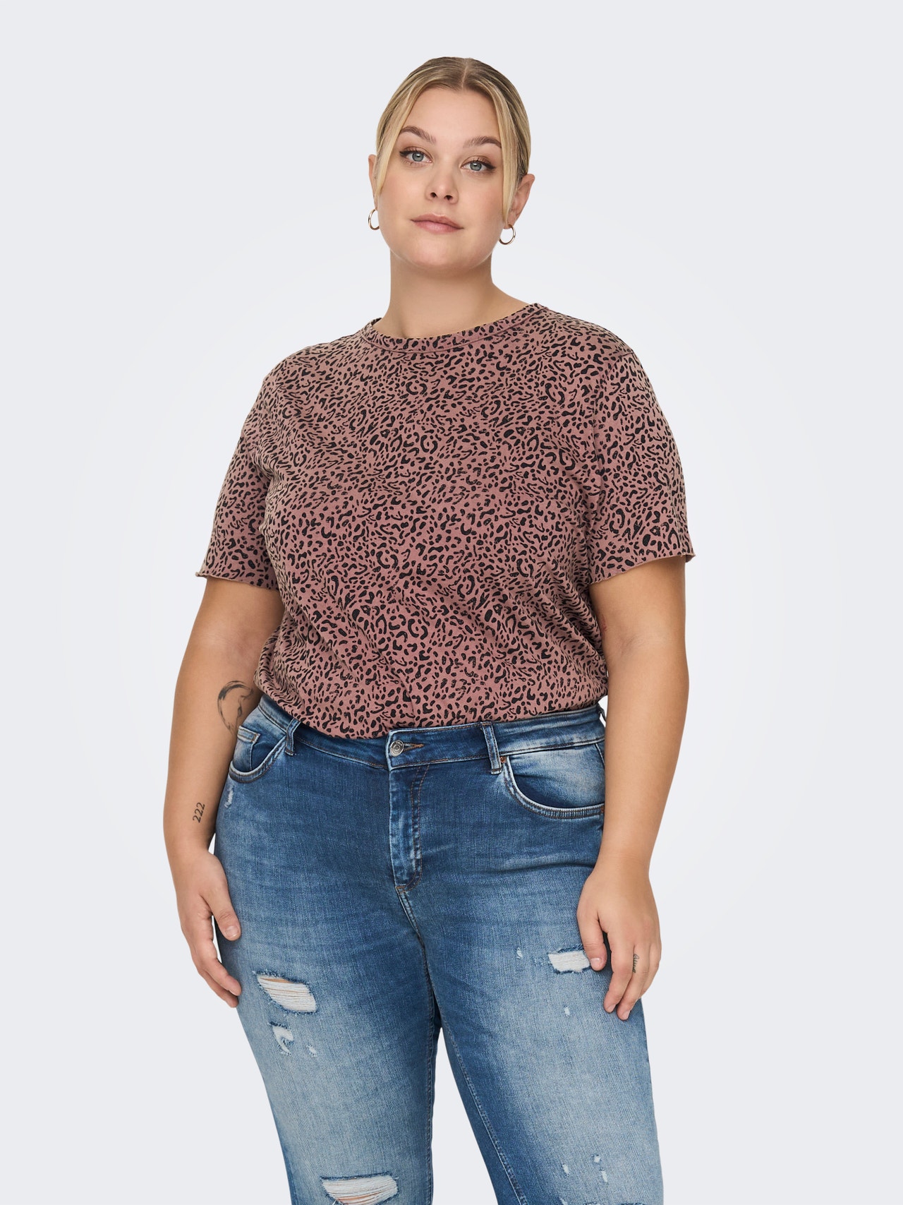 ONLY Regular Fit O-Neck T-Shirt -Rose Brown - 15281479