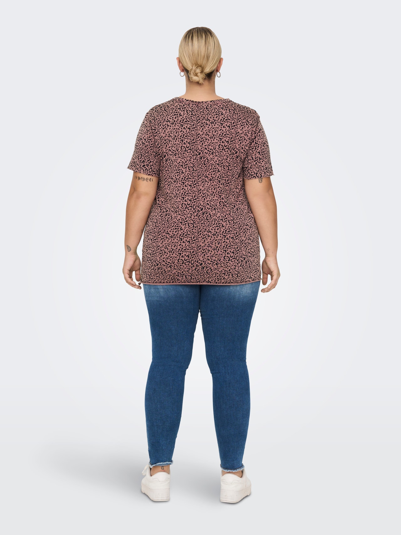 ONLY Normal geschnitten Rundhals T-Shirt -Rose Brown - 15281479