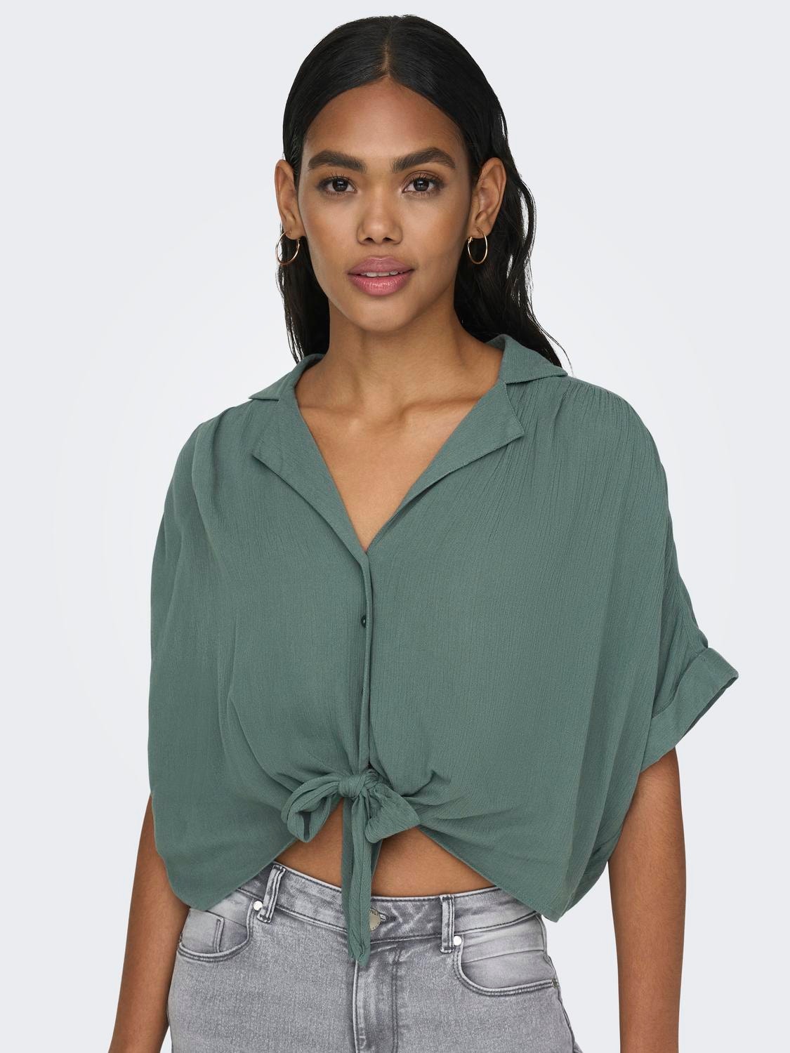 ONLY Regular Fit Shirt collar Shirt -Balsam Green - 15281497