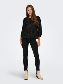 ONLY Textured top -Black - 15281522