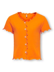 ONLY Top Regular Fit Scollo a V -Tangelo - 15281531