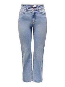 ONLY Jeans Wide Leg Fit Taille haute -Light Blue Denim - 15281557