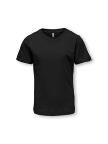 ONLY Krój regularny Okrągły dekolt T-shirt -Black - 15281565