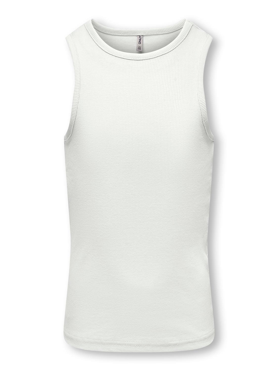 ONLY Regular Fit Round Neck Tank-Top -Bright White - 15281581