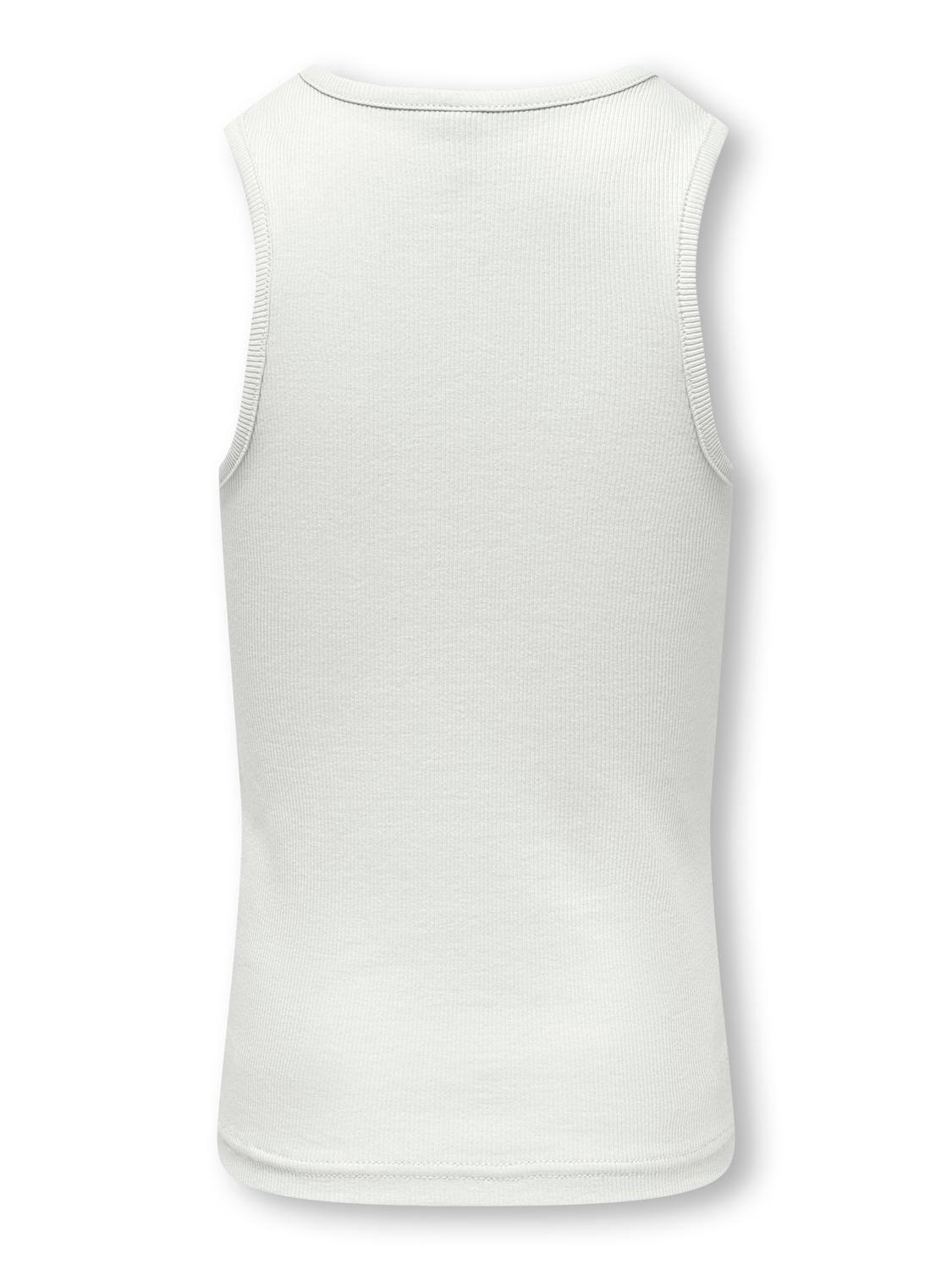 ONLY Camisetas de tirantes Corte regular Cuello redondo -Bright White - 15281581
