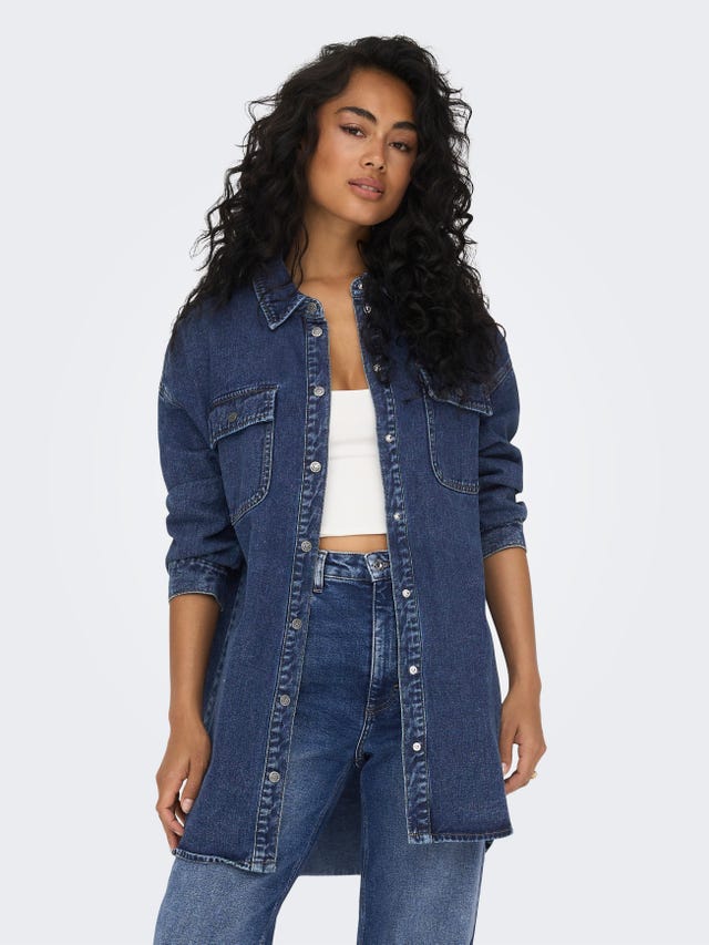 ONLY Denim shirt with pockets - 15281615