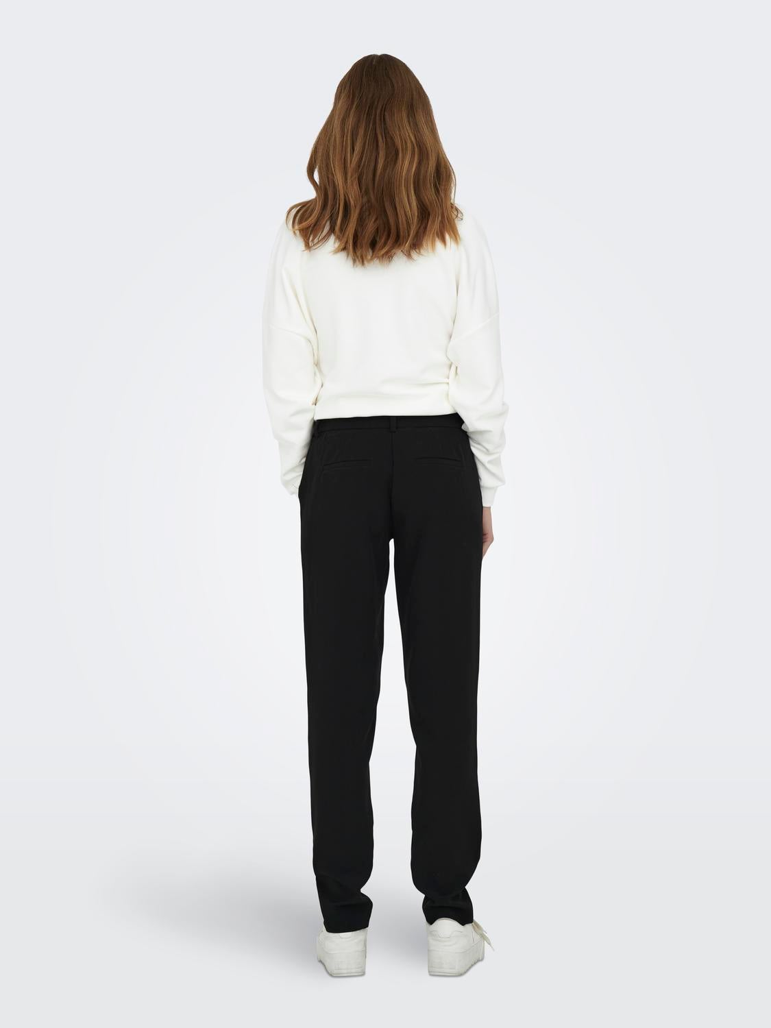 ASOS DESIGN Tall linen wide leg relaxed flare trouser in black | ASOS
