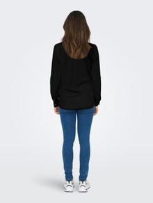 ONLY Standard fit Overhemd kraag Mouwuiteinden met omslag Overhemd -Black - 15281677