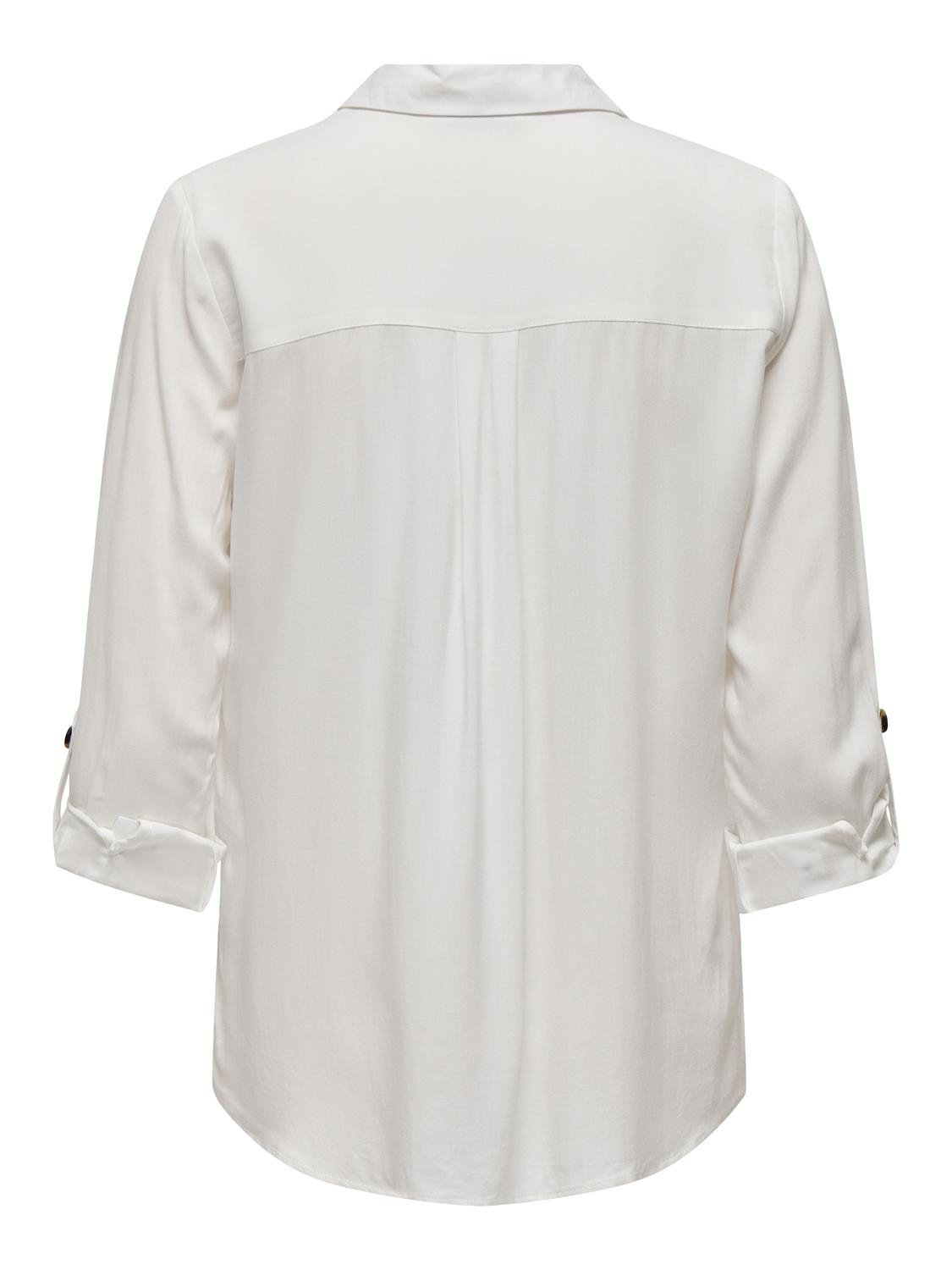 ONLY Camisas Corte standard Cuello de camisa Puños doblados -Snow White - 15281677
