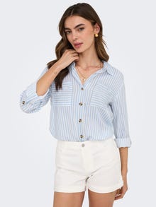 ONLY Standardlõige Särgikrae Üles volditud mansetid Särk -Cashmere Blue - 15281677