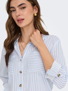 ONLY Standardlõige Särgikrae Üles volditud mansetid Särk -Cashmere Blue - 15281677