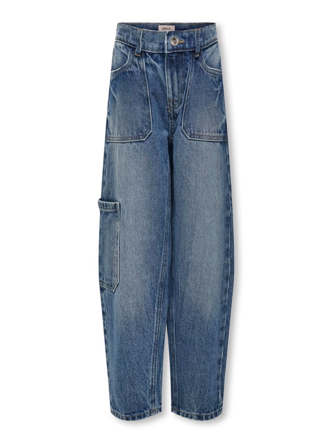 ONLY Baggy fit Jeans -Medium Blue Denim - 15281679