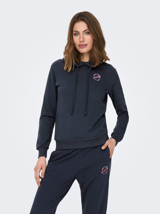 ONLY Loose Fit Hoodie With Logo - 15281711