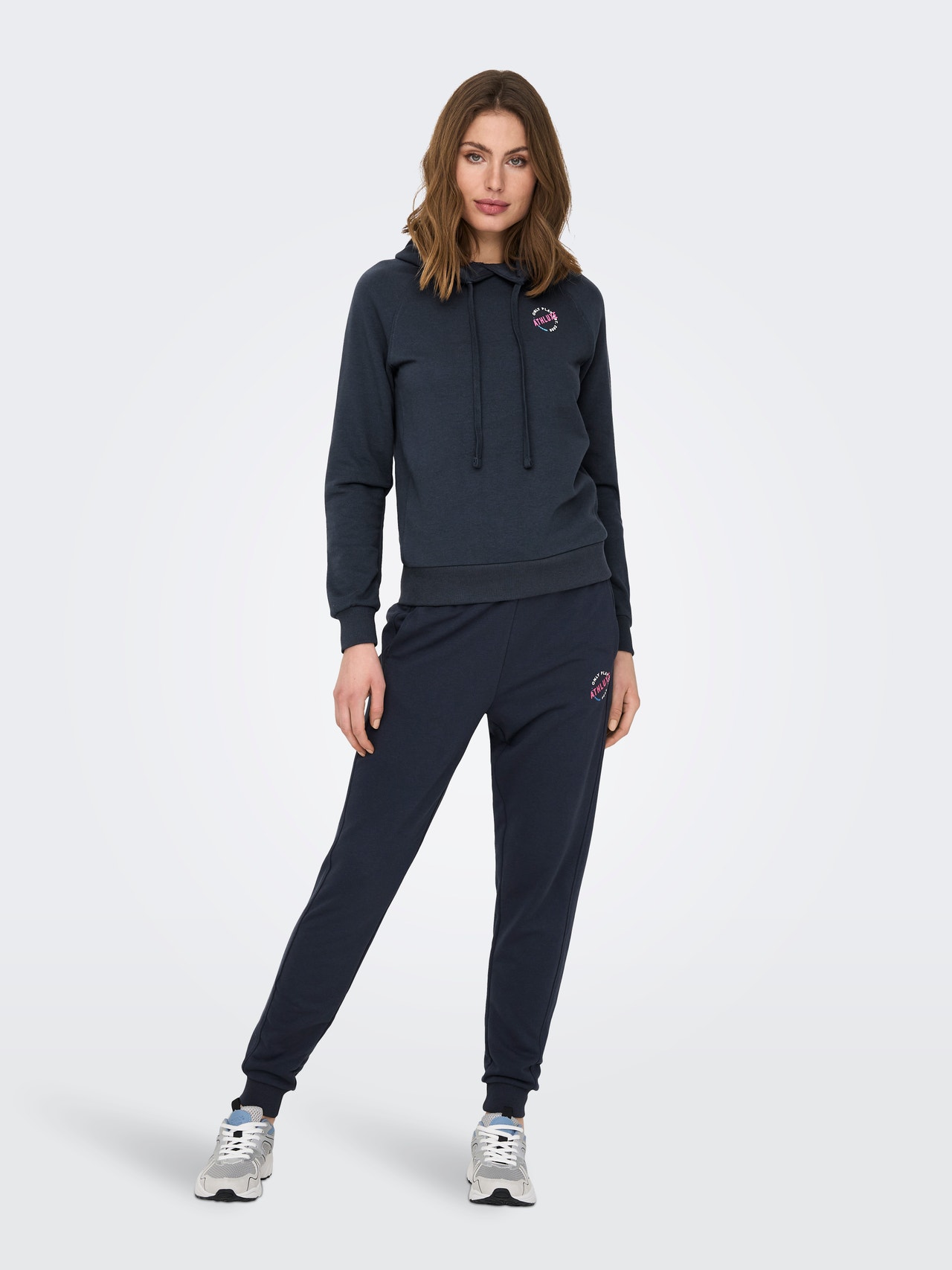 ONLY Loose Fit training Hoodie -Blue Nights - 15281711
