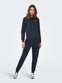 ONLY Loose Fit training Hoodie -Blue Nights - 15281711