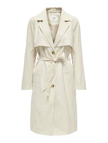 ONLY Long trenchcoat -Oatmeal - 15281774