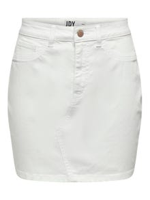 ONLY Jupe courte Taille haute -White - 15281782