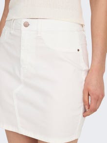 ONLY Hohe Taille Kurzer Rock -White - 15281782
