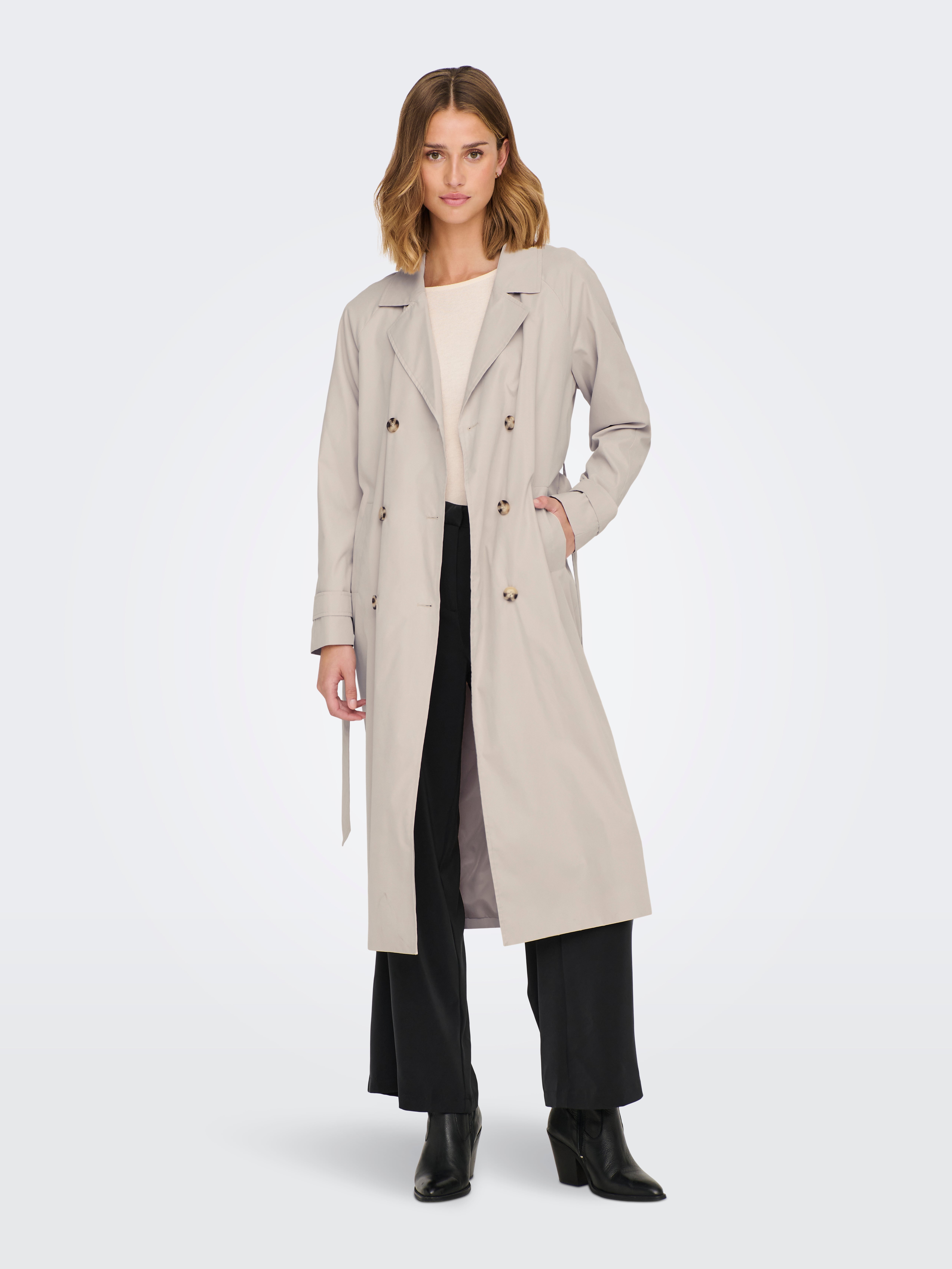 JDYPANTHER Trenchcoat | Light Grey | ONLY®