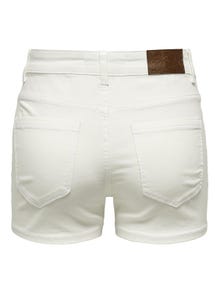 ONLY Skinny Fit High waist Shorts -White - 15281790