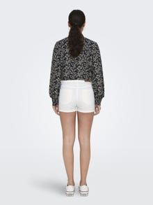 ONLY Shorts Skinny Fit Taille haute -White - 15281790