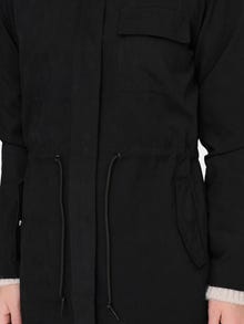 ONLY Manteaux Capuche avec cordon de serrage -Black - 15281801