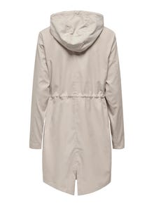 ONLY Coat with Hood and string regulation -Chateau Gray - 15281801