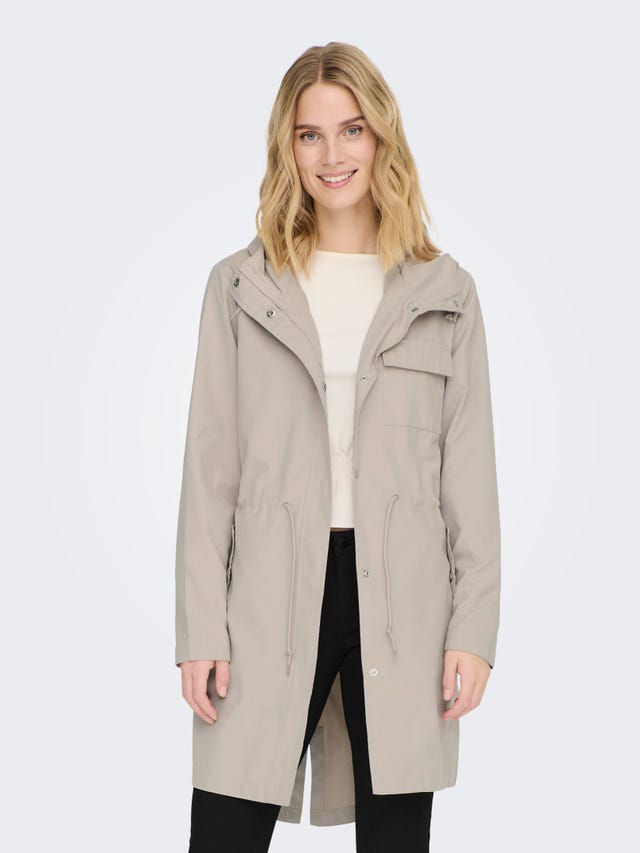 ONLY Coat with Hood and string regulation - 15281801