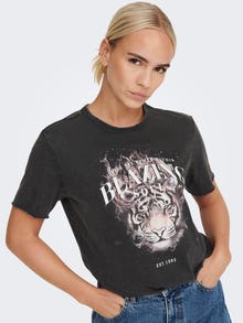 ONLY Normal geschnitten Rundhals T-Shirt -Black - 15281913