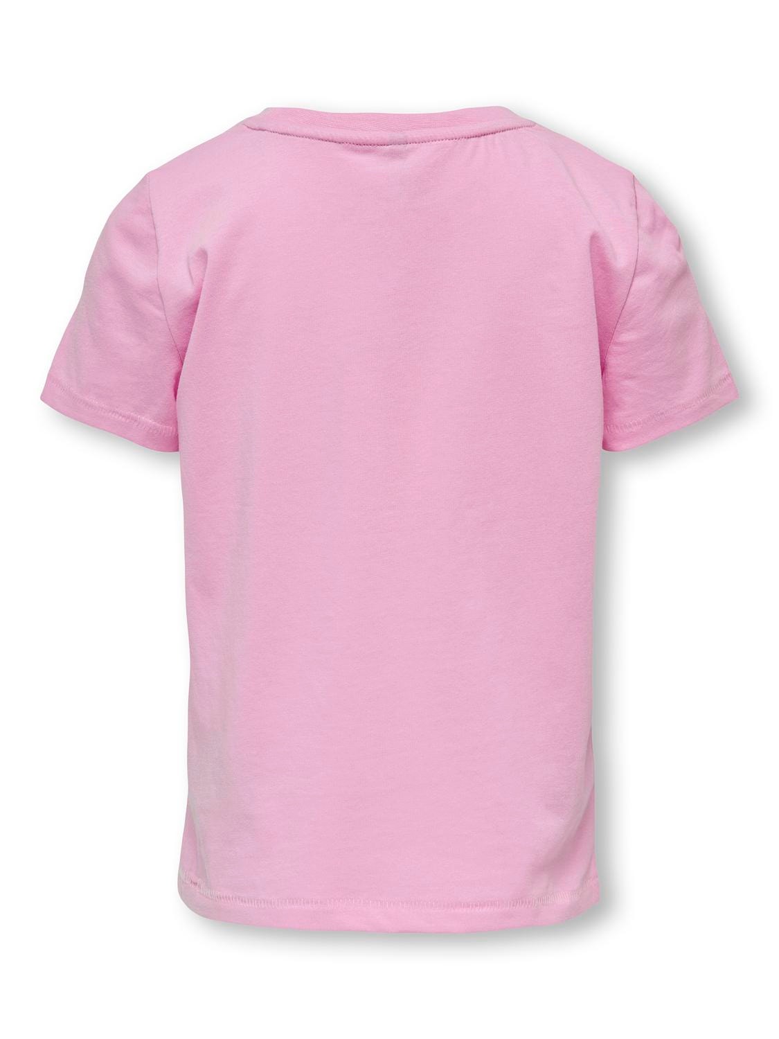 ONLY Regular Fit O-hals T-skjorte -Bonbon - 15281940