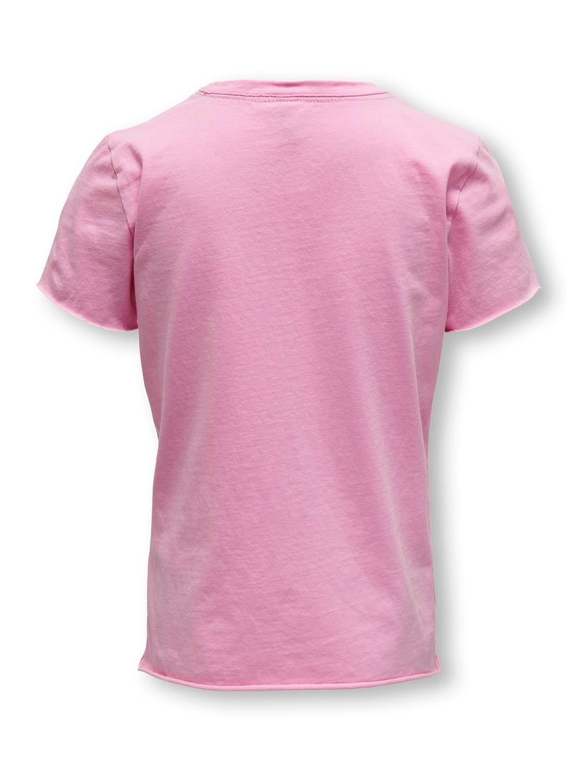 T shirt Slim Fit Paricollo Light Rose ONLY