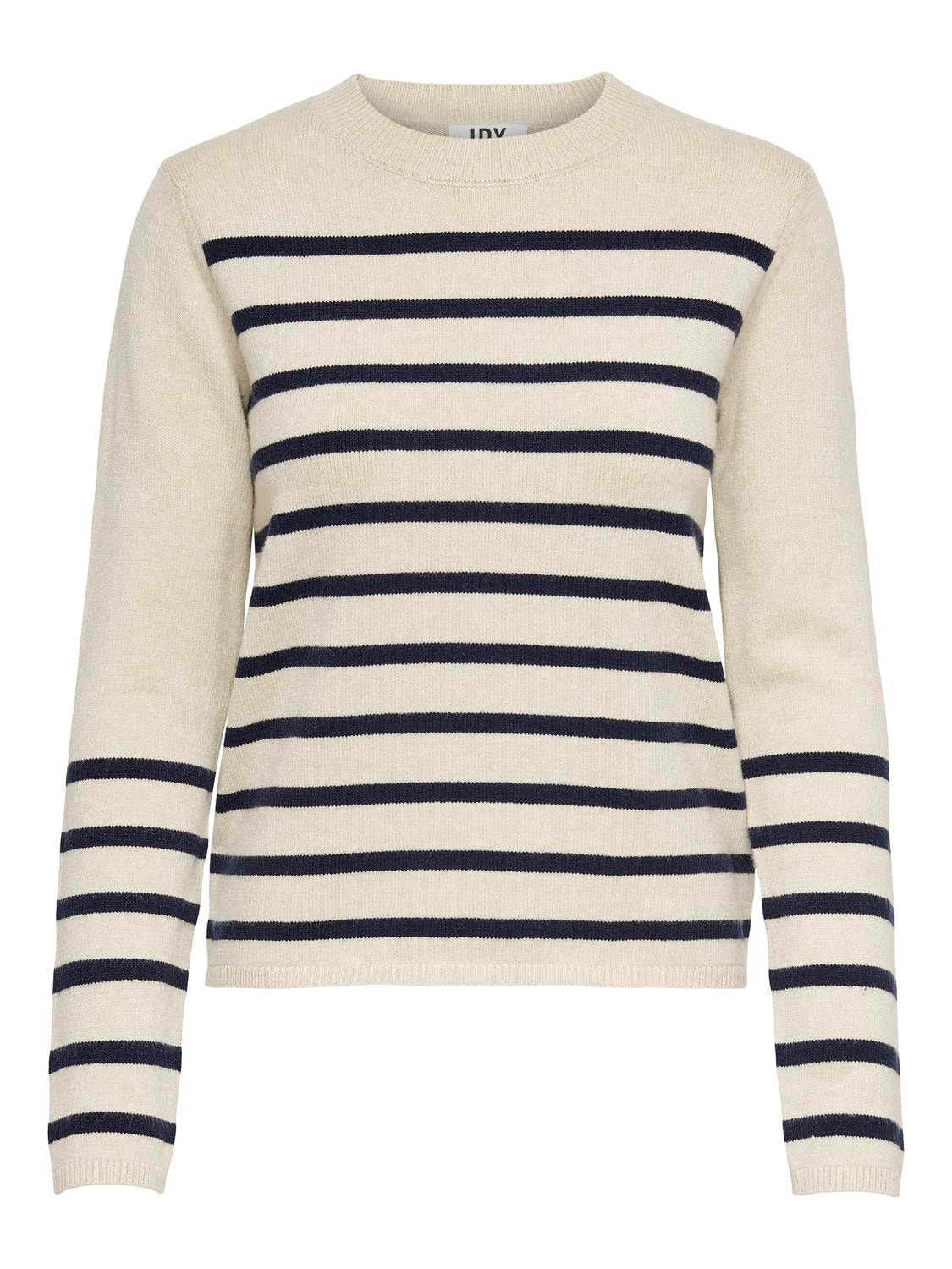 ONLY Striped knitted pullover -Cement - 15281969