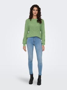 ONLY Solid color texture knit -Basil - 15281984