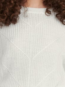 ONLY Solid color texture knit -Cloud Dancer - 15281984