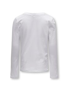 ONLY Krój regularny Okrągły dekolt T-shirt -Bright White - 15282016
