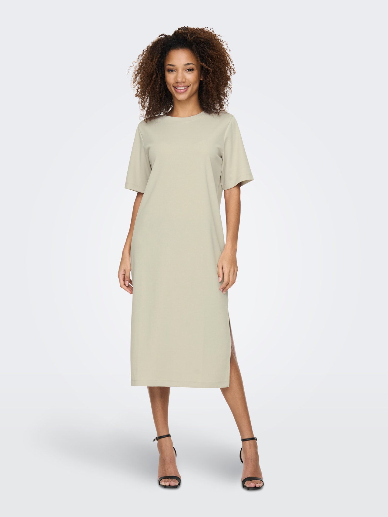 ONLY Midi tee dress -Chateau Gray - 15282038